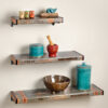 מדפים צפים לסלון